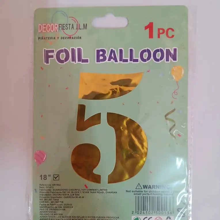 Número 5 (18")'s photo #1